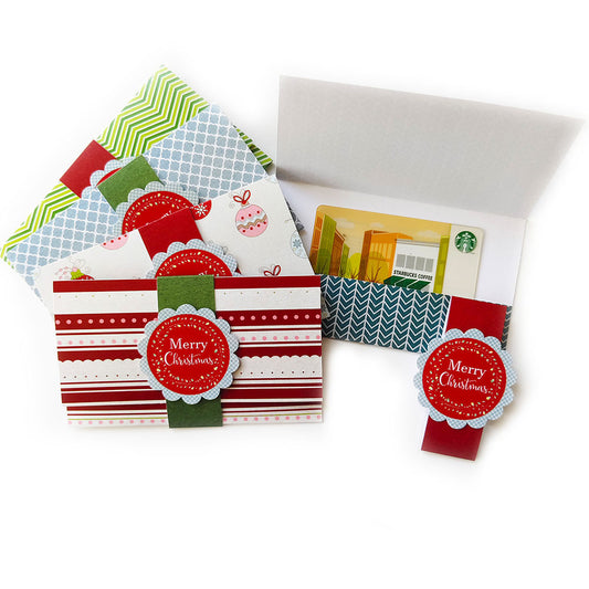 Christmas Holiday Gift Card or Money Holders - Set of 10