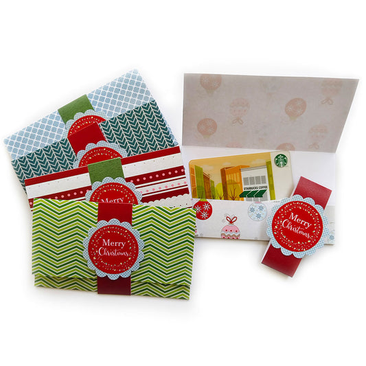 Christmas Holiday Gift Card or Money Holders - Set of 5