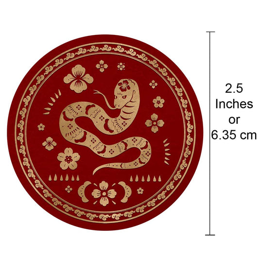 Classic Chinese Lunar New Year 2025 Sticker Labels