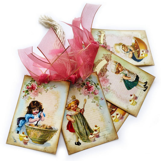 Girl Pastry Baker Chef Gift Tags