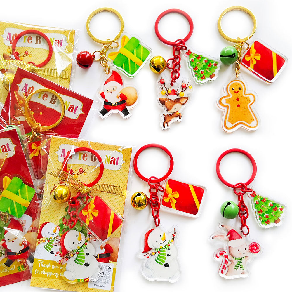 Festables Keychains Christmas Keychain Set – Adore By Nat Party Decorations