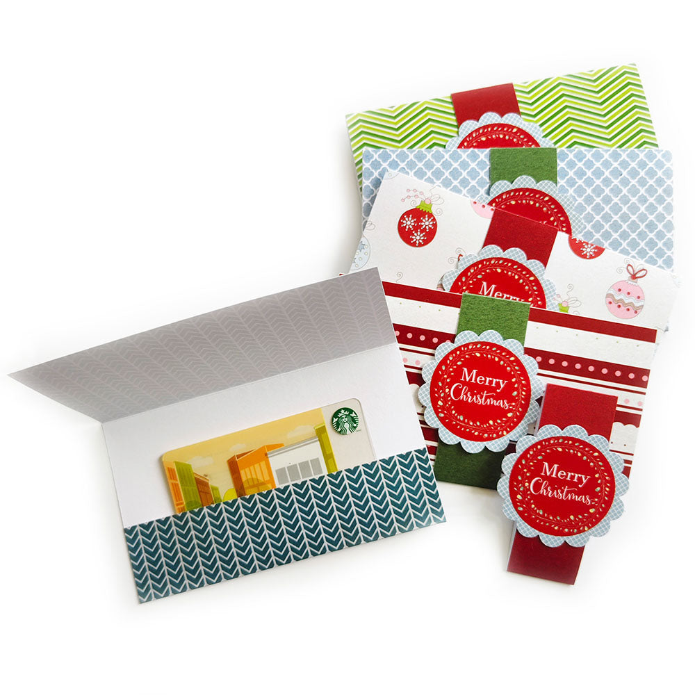 Christmas Holiday Gift Card or Money Holders - Set of 10