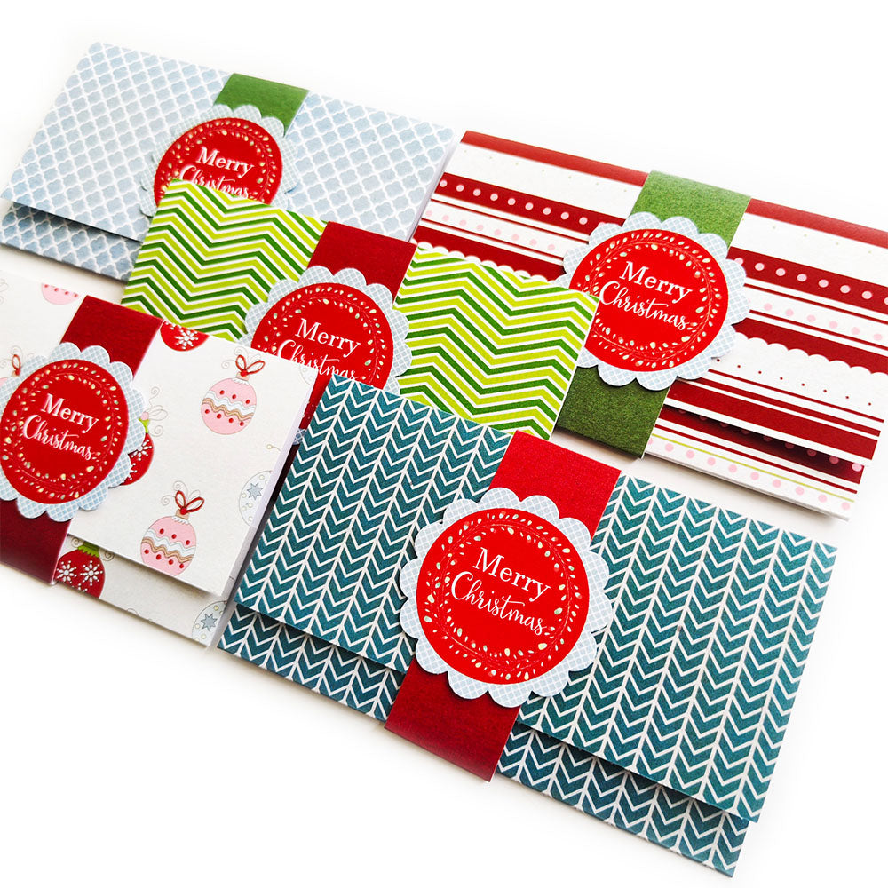 Christmas Holiday Gift Card or Money Holders - Set of 10