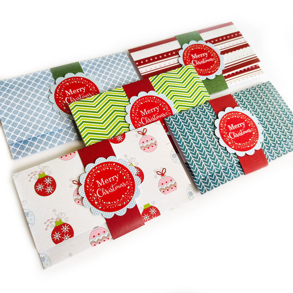 Christmas Holiday Gift Card or Money Holders - Set of 10