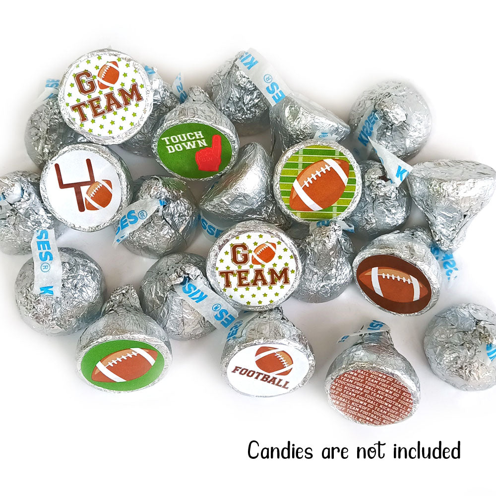 Football Game Sticker Labels for Hershey's Kisses Chocolates – Adore By ...