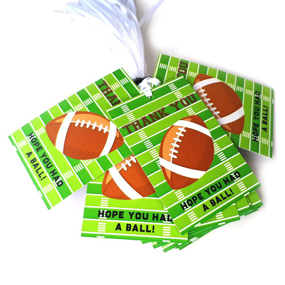 Football Game Thank You Favor Tags