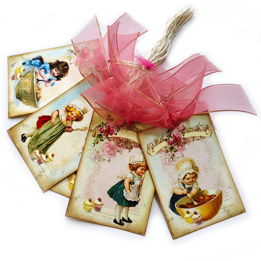 Girl Pastry Baker Chef Gift Tags