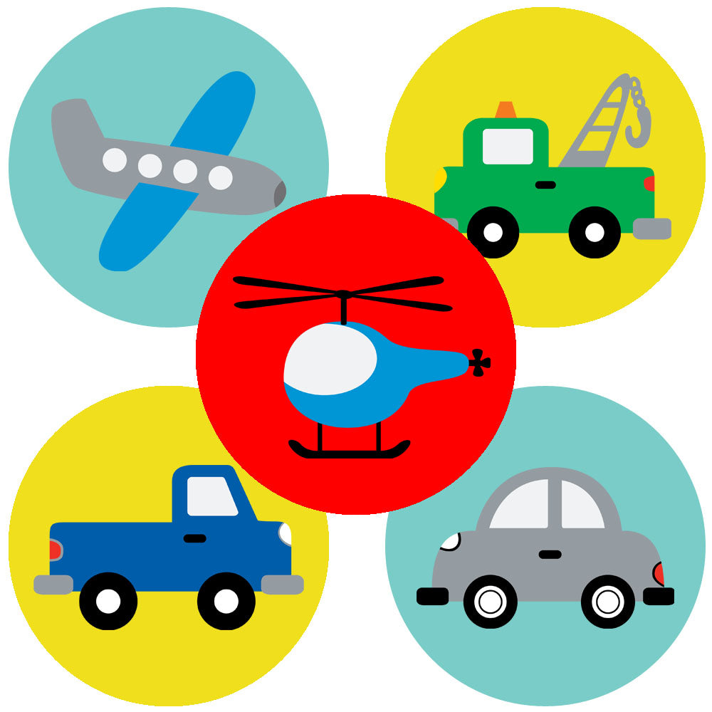 Daily Transport Sticker Transportation Sticker Party Favors Labels – Adore By Nat Party Decorations