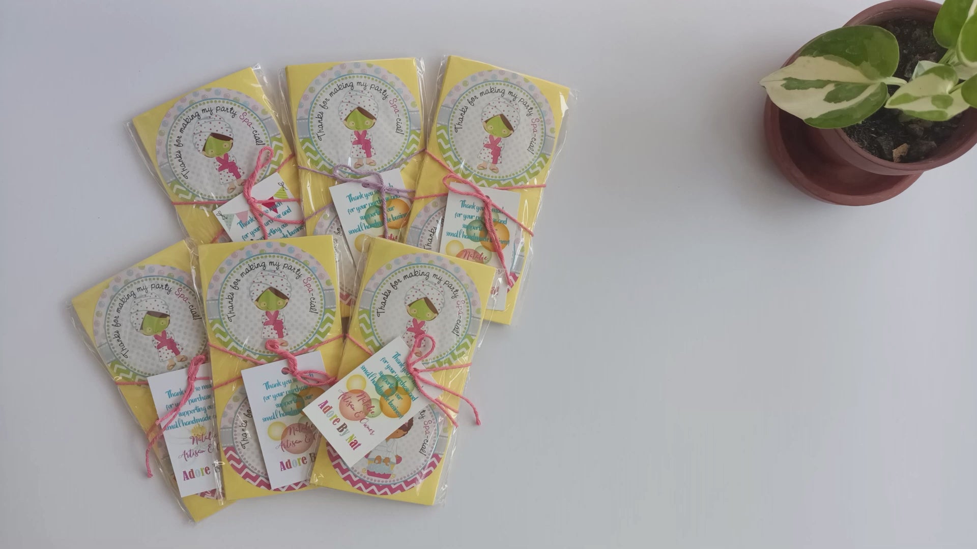 Girl Spa Thank You Sticker Labels by Adore By Nat