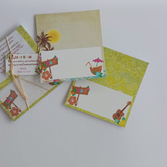Luau Hawaiian Place Tent Cards by Adore By Nat