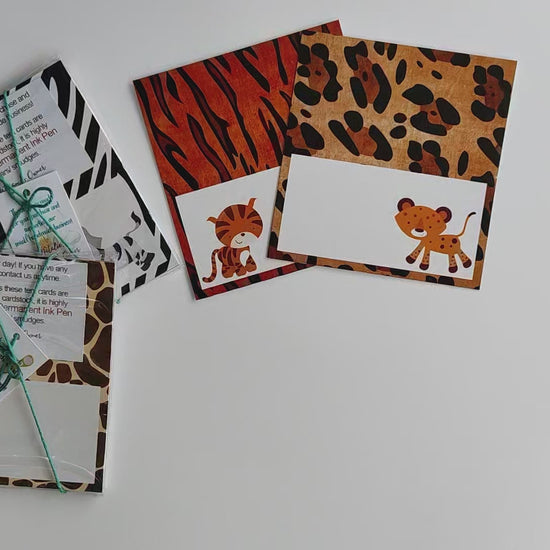 Jungle Safari Place Tent Cards by Adore By Nat