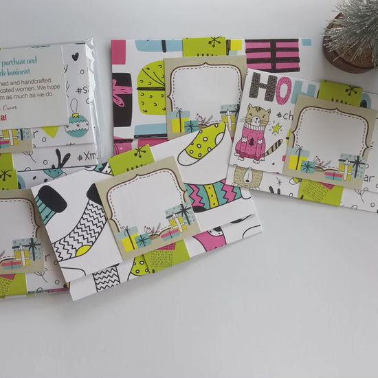 Christmas gift card holders and money envelopes – stocking stuffer and holiday gift packaging
