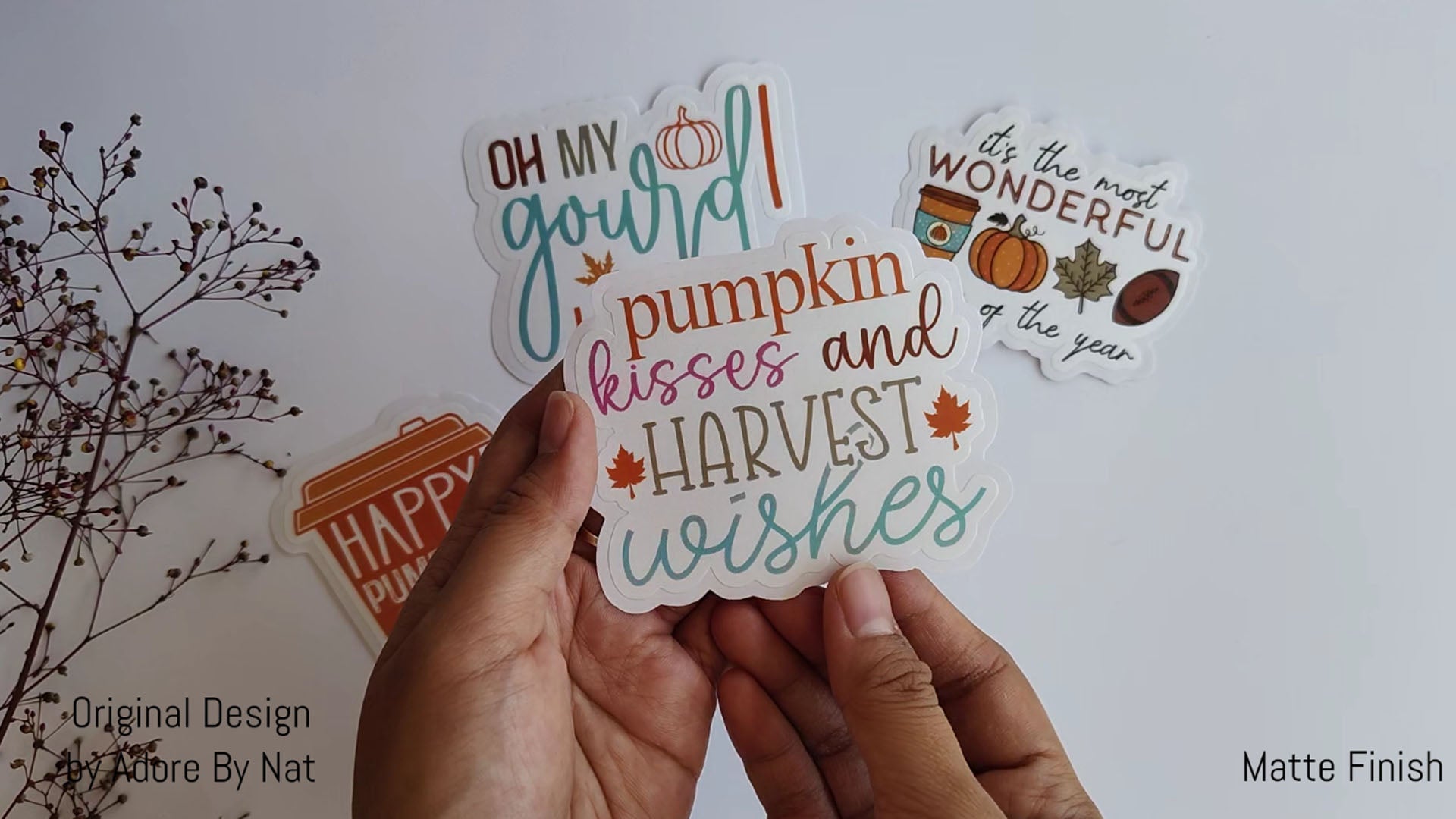 Autumn/Fall Vinyl Sticker Collection – Adore By Nat Party Decorations
