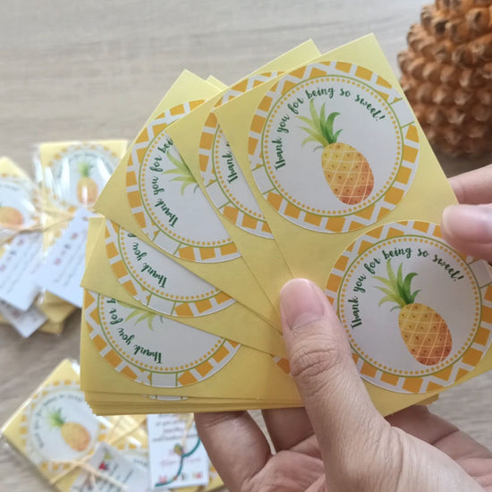Pineapple Thank You Sticker Labels by Adore By Nat