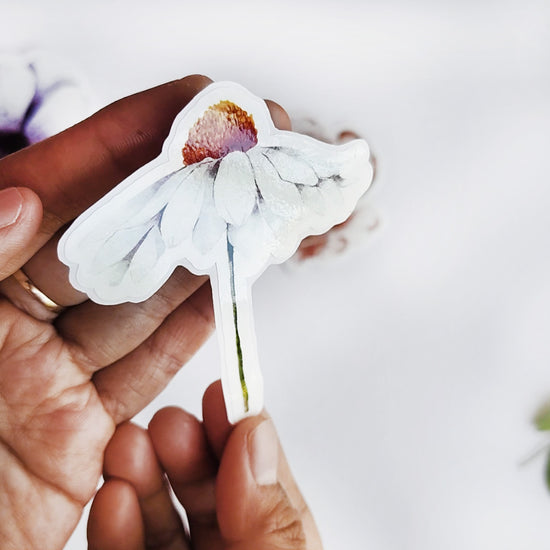 Watercolor Floral Stickers Vinyl Sticker Set - Glossy