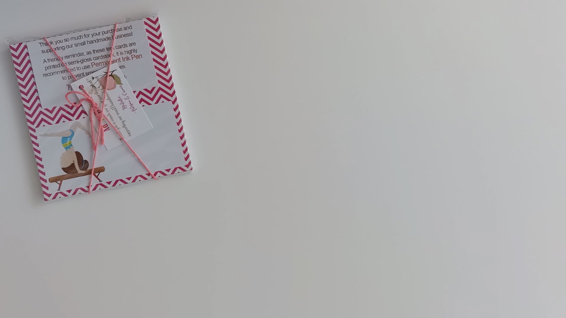 Gymnastics Place Tent Cards by Adore By Nat