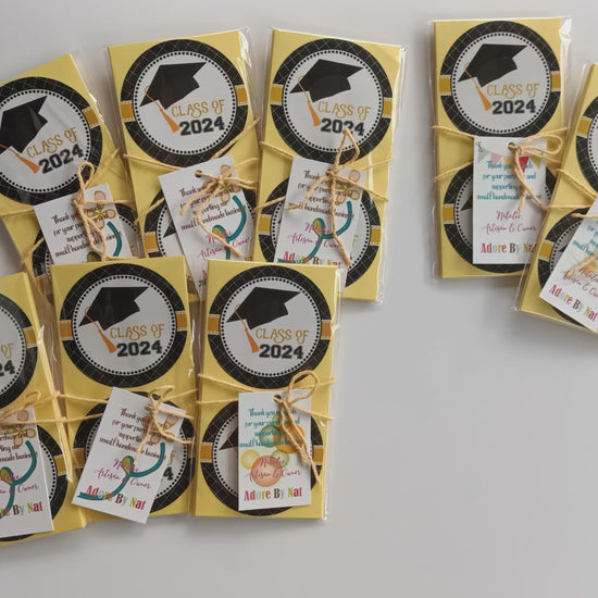 Graduation Cap Class of 2024 Sticker Labels by Adore By Nat
